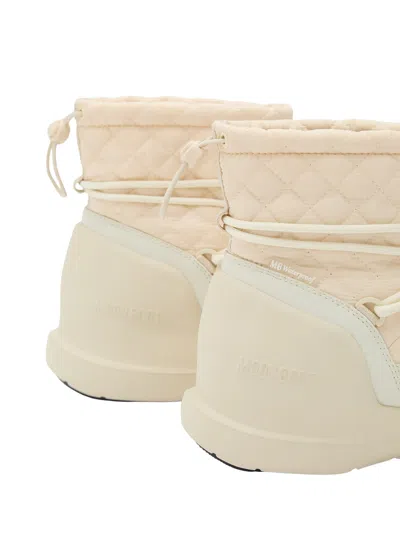 Moon Boot Mezzaluna Quilted Boots In Pink