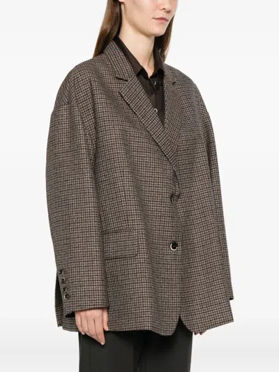 Nine In The Morning Pocket Check Jacket In Multi