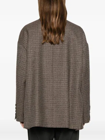 Nine In The Morning Pocket Check Jacket In Multi