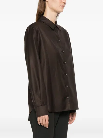 Nine In The Morning Button-fastening Shirt In Brown