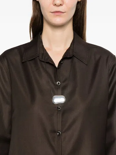 Nine In The Morning Button-fastening Shirt In Brown