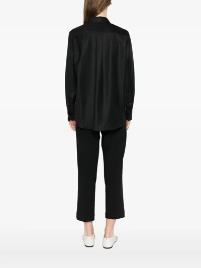 Nine In The Morning Buttoned Wool Top In Black