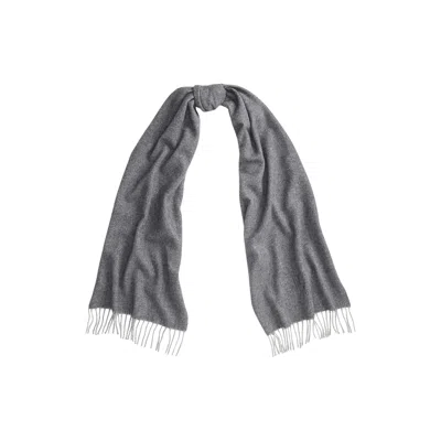 Ralph Lauren Wl Cshmr Sgn Scarf In Gray