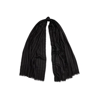 Ralph Lauren Lghtwght Shn Scarf Square In Black