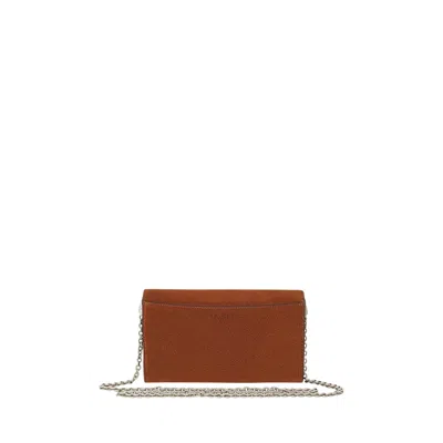 Ralph Lauren Adair 20 Wallet On A Chain Large In Brown
