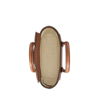 Ralph Lauren Tnnr Sm Schl Satchel Small In Brown