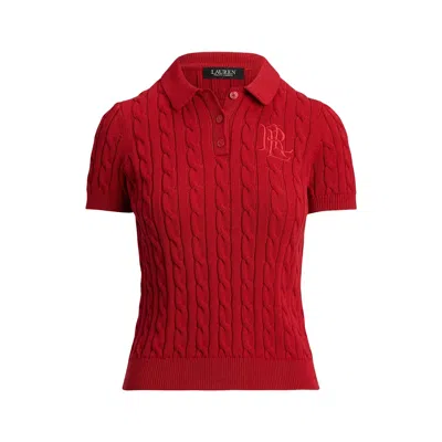Ralph Lauren Natrissa Short Sleeve Pullover In Red