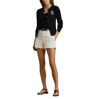 Ralph Lauren Ralhan Long Sleeve Cardigan In Black