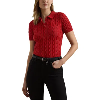 Ralph Lauren Natrissa Short Sleeve Pullover In Red