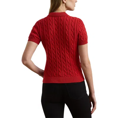 Ralph Lauren Natrissa Short Sleeve Pullover In Red