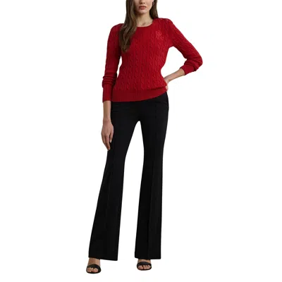 Ralph Lauren Montiva Long Sleeve Pullover In Red