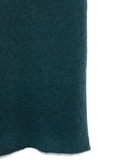 Roberto Collina Knitted Scarf In Blue