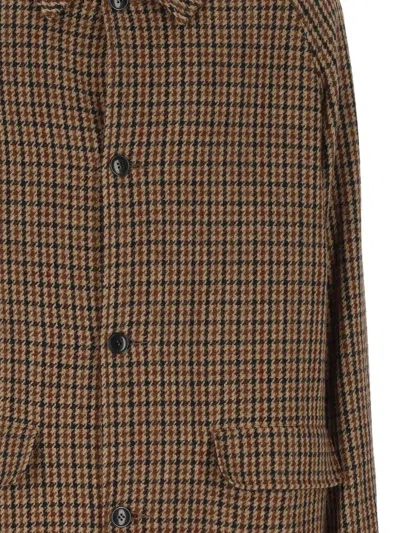 Sebago Checked Trench Coat In Multi