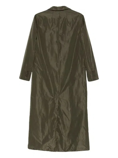 Aspesi Button-fastening Flap-pocket Coat In Green