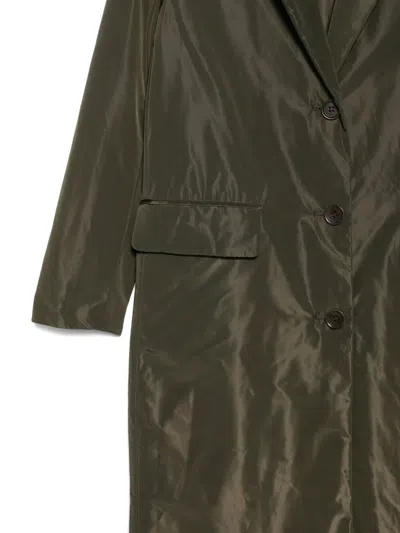 Aspesi Button-fastening Flap-pocket Coat In Green