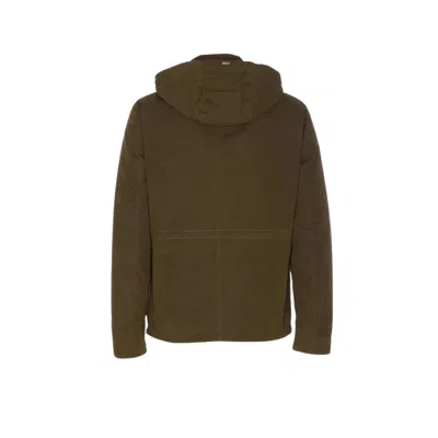 Herno Long Sleeve Hooded Padded Parka Jacket In Green