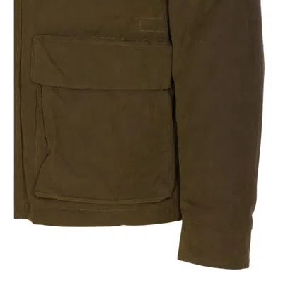 Herno Long Sleeve Hooded Padded Parka Jacket In Green