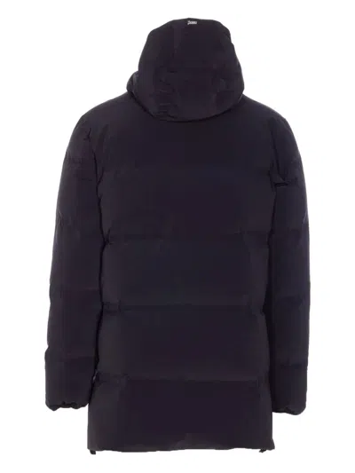 Herno New Impact Medium Weight Hooded Down Jacket In Black