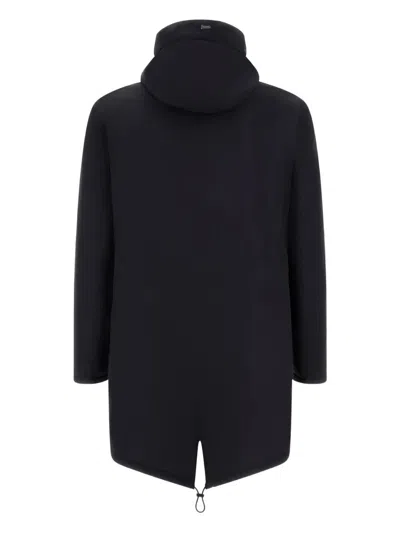 Herno Hooded Parka Down Jacket Clothing In Black
