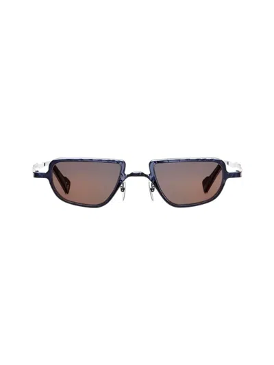 Kuboraum Z28 Geometric-frame Sunglasses In Burgundy