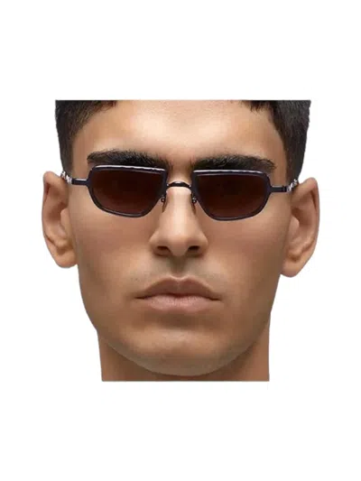 Kuboraum Z28 Geometric-frame Sunglasses In Burgundy