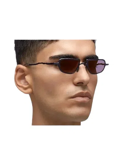 Kuboraum Z28 Geometric-frame Sunglasses In Burgundy