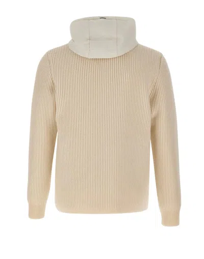 Herno Button Cotton Jacket In White