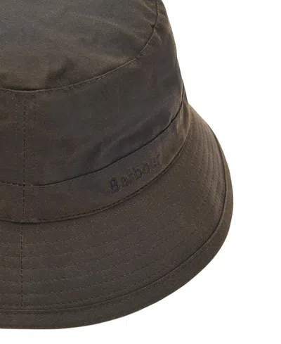 Barbour Wax Bucket Hat In Brown