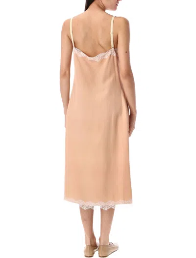 Carven Lingerie Dress In Pink