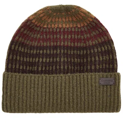 Barbour Branton Beanie Scarf Set In Green