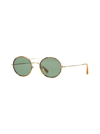 Garrett Leight Sanborn - Gold / Havana Sunglasses In Green