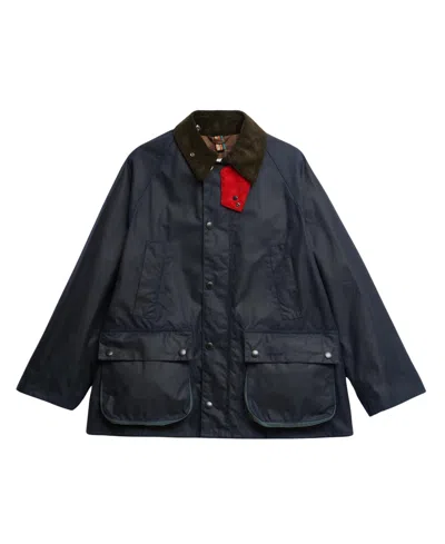 Barbour Ba X Paul Smith Os Bdl Wax Jkt In Black