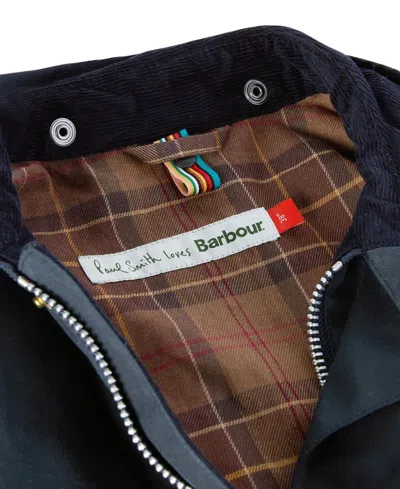 Barbour Ba X Paul Smith Os Bdl Wax Jkt In Black