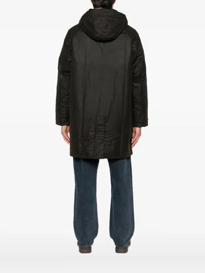Barbour Beaudale Wax Trench Coat In Black
