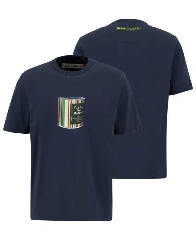 Barbour Wax Can T-shirt In Blue