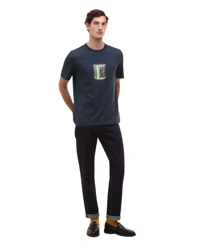 Barbour Wax Can T-shirt In Blue