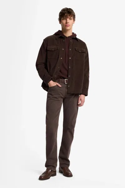 7 For All Mankind Overshirt Corduroy Coffee Bean In Brown