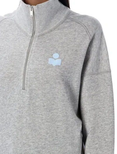 Isabel Marant Étoile Isabel Marant Etoile Ross Half Zip Sweatshirt In Gray