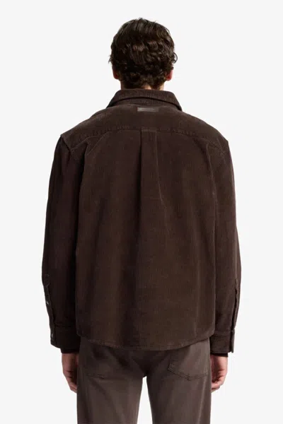 7 For All Mankind Overshirt Corduroy Coffee Bean In Brown
