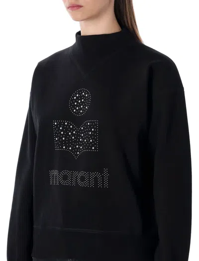 Isabel Marant Étoile Marant Étoile Moby Black Cotton Fleece Sweatshirt In Black