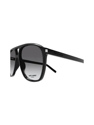 Saint Laurent Sl 596 Dune Sunglasses In Black