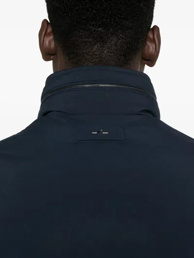 Paul&amp;shark Typhoon Platinum Save The Sea Field Jacket With Shark Fin In Blue