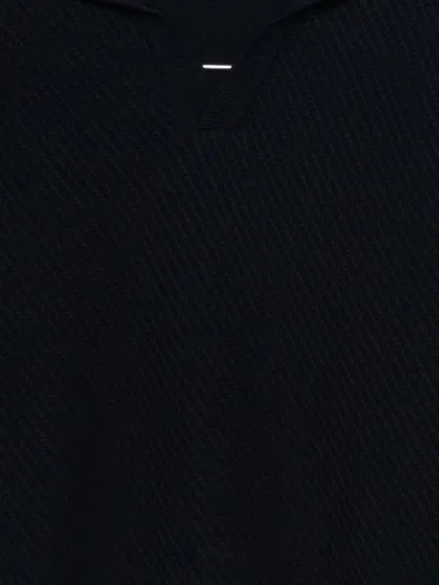 Paul&amp;shark Shark Tag Soft Cool Touch Wool Polo Shirt In Blue