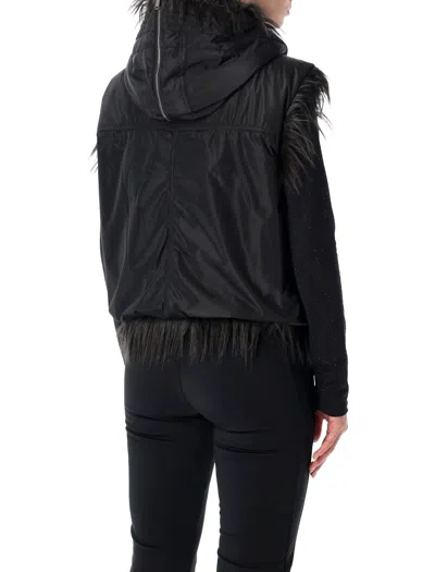 Goldbergh Yara Reversible Faux Fur Bodywarmer In Black