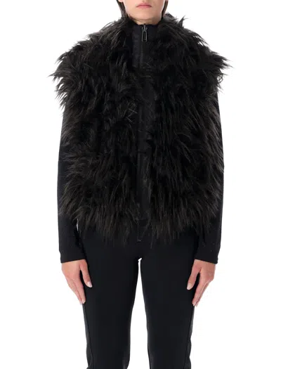 Goldbergh Yara Reversible Faux Fur Bodywarmer In Black