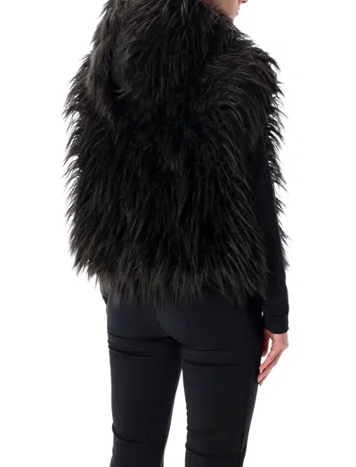 Goldbergh Yara Reversible Faux Fur Bodywarmer In Black