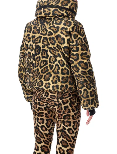 Goldbergh Pantera Short Down Ski Jacket In Brown