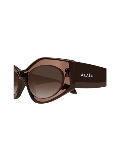 Alaïa Aa0093 Sunglasses In Brown