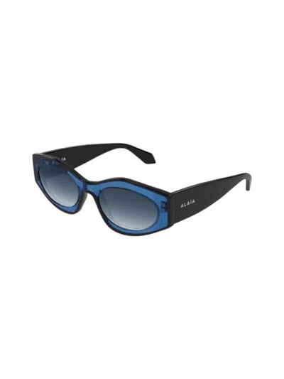 Alaïa Aa0093 Sunglasses In Blue