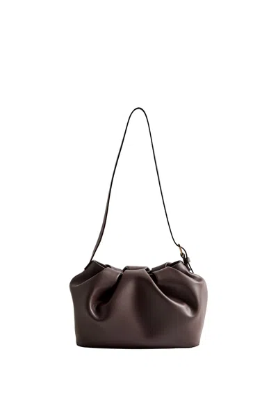 Themoirè Lara Vegan Fabric Handbag In Black